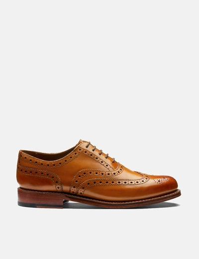 Grenson Stanley Brogue (calf Leather) In Tan