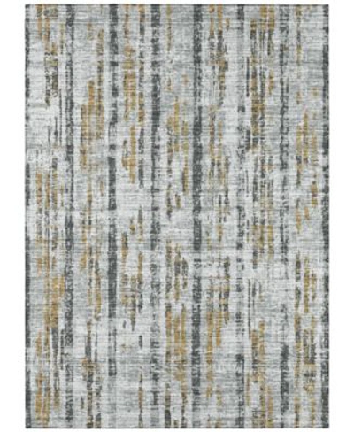 Addison Rylee Outdoor Washable Ary36 Area Rug In Silver