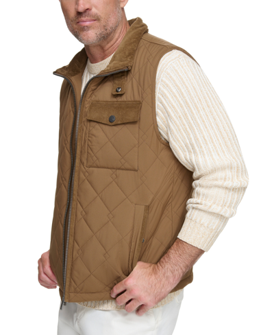 Marc New York Men's Barnet Versatile Multi-season Transitioning Vest In Sepia