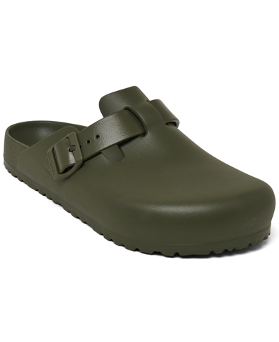 Birkenstock Men's Boston Essentials Eva Soft Footbed Clogs From Finish Line In Khaki Green