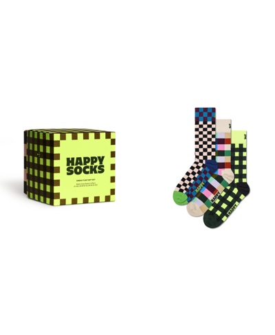 Happy Socks Check It Out Crew Socks Gift Set, Pack Of 3 In Multi