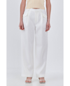 Endless Rose Women's Low Rise Pocket Trousers In Ivory