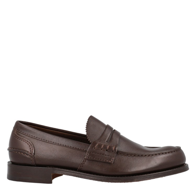 Church's Pembrey Leather Loafers In Azul