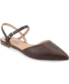 Journee Collection Women's Supernatural Shades Tru Comfort Foam Narrow Width Martine Flats In Mahogany
