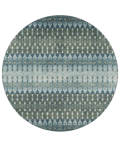 Addison Bravado Outdoor Washable Abv31 8' X 8' Round Area Rug In Multi