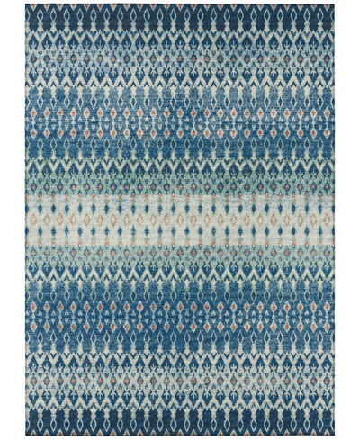 Addison Bravado Outdoor Washable Abv31 5' X 7'6" Area Rug In Turquoise