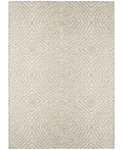 Addison Bravado Outdoor Washable Abv33 3' X 5' Area Rug In Ivory