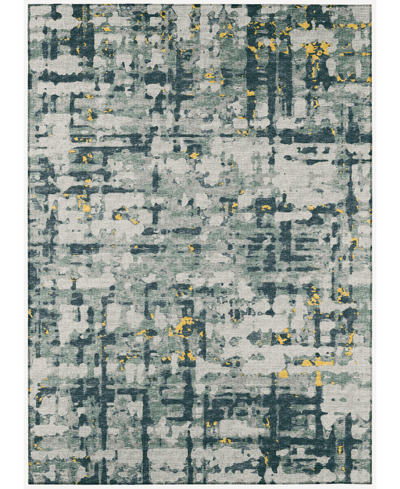 Addison Bravado Outdoor Washable Abv35 3' X 5' Area Rug In Maize