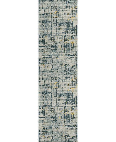 Addison Bravado Outdoor Washable Abv35 2'3" X 7'6" Runner Area Rug In Maize
