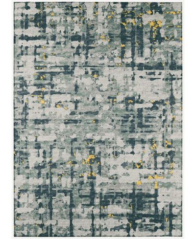Addison Bravado Outdoor Washable Abv35 5' X 7'6" Area Rug In Maize
