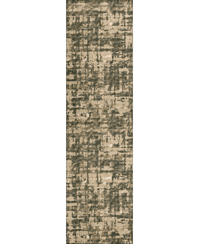 Addison Bravado Outdoor Washable Abv35 2'3" X 7'6" Runner Area Rug In Earth
