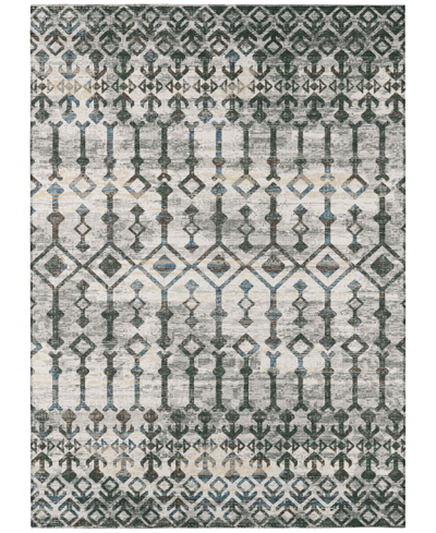 Addison Bravado Outdoor Washable Abv38 5' X 7'6" Area Rug In Gray