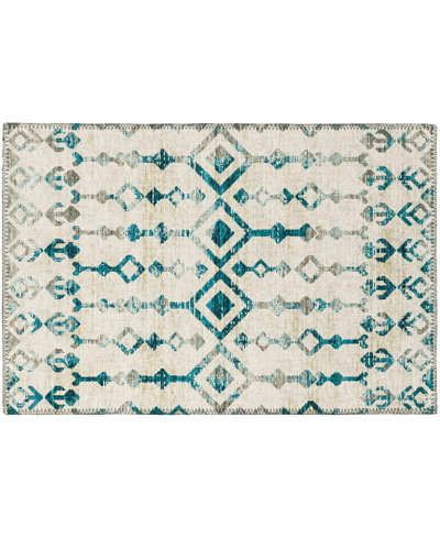 Addison Bravado Outdoor Washable Abv38 1'8" X 2'6" Area Rug In Ivory