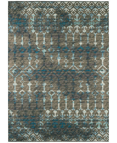 Addison Bravado Outdoor Washable Abv38 8' X 10' Area Rug In Brown