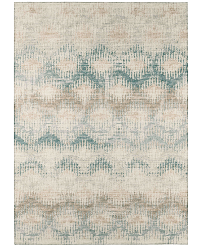 Addison Bravado Outdoor Washable Abv39 5' X 7'6" Area Rug In Ivory