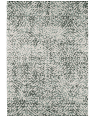 Addison Bravado Outdoor Washable Abv33 10' X 14' Area Rug In Gray