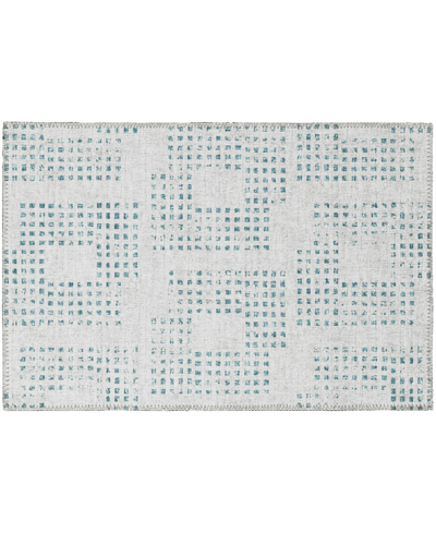 Addison Eleanor Outdoor Washable Aer31 1'8" X 2'6" Area Rug In Silver