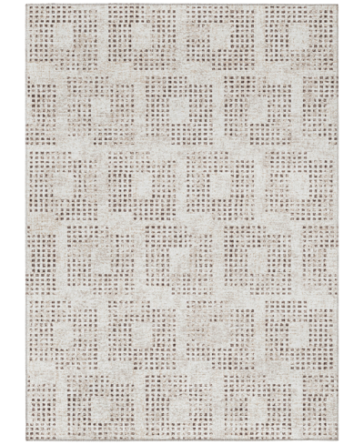 Addison Eleanor Outdoor Washable Aer31 3' X 5' Area Rug In Beige