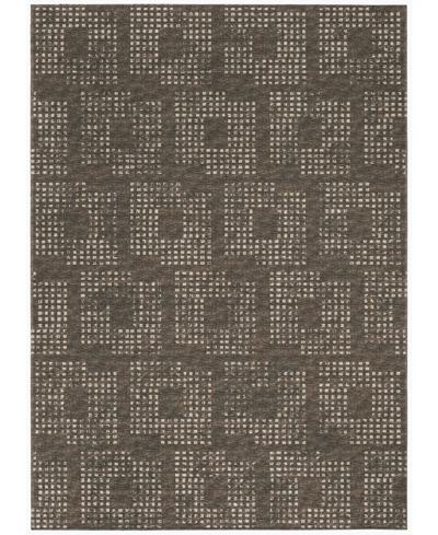 Addison Eleanor Outdoor Washable Aer31 5' X 7'6" Area Rug In Brown