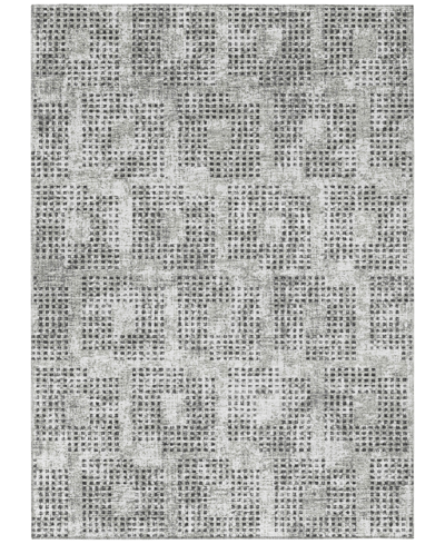 Addison Eleanor Outdoor Washable Aer31 5' X 7'6" Area Rug In Gray