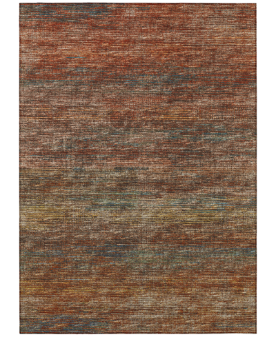 Addison Marston Outdoor Washable Ama31 3' X 5' Area Rug In Saffron