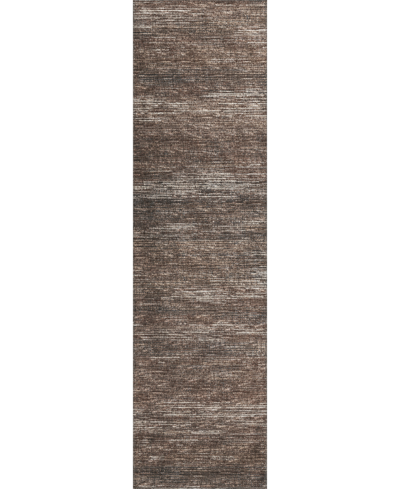 Addison Marston Outdoor Washable Ama31 2'3" X 7'6" Runner Area Rug In Brown