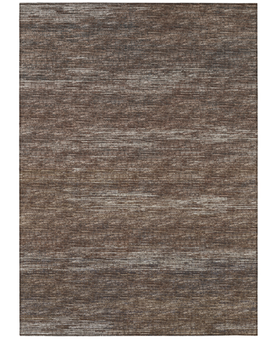 Addison Marston Outdoor Washable Ama31 5' X 7'6" Area Rug In Brown