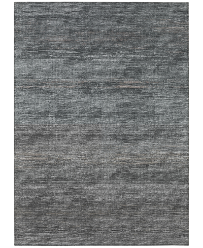 Addison Marston Outdoor Washable Ama31 5' X 7'6" Area Rug In Gray