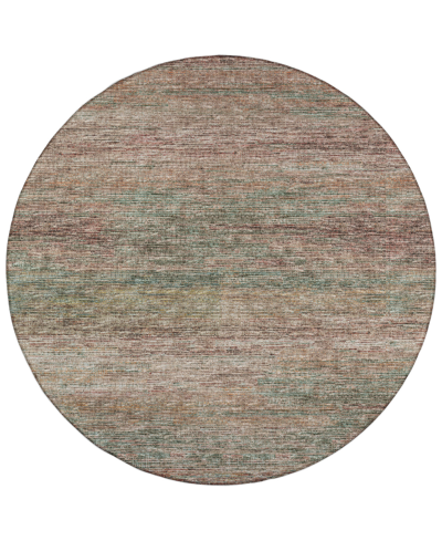 Addison Marston Outdoor Washable Ama31 8' X 8' Round Area Rug In Multi