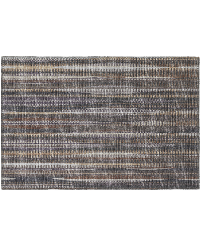Addison Waverly Outdoor Washable Awa31 1'8" X 2'6" Area Rug In Brown