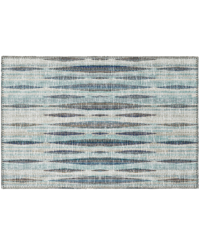 Addison Waverly Outdoor Washable Awa31 1'8" X 2'6" Area Rug In Ocean