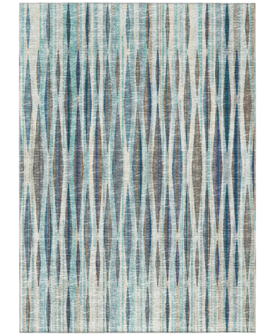 Addison Waverly Outdoor Washable Awa31 8' X 10' Area Rug In Ocean