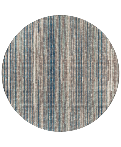 Addison Waverly Outdoor Washable Awa31 8' X 8' Round Area Rug In Earth