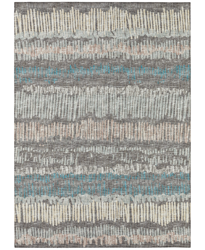 Addison Rylee Outdoor Washable Ary34 10' X 14' Area Rug In Gray