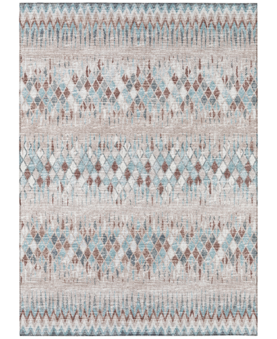 Addison Rylee Outdoor Washable Ary35 10' X 14' Area Rug In Blue