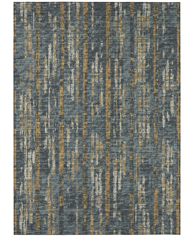 Addison Rylee Outdoor Washable Ary36 10' X 14' Area Rug In Slate