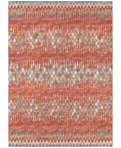 Addison Rylee Outdoor Washable Ary35 10' X 14' Area Rug In Copper