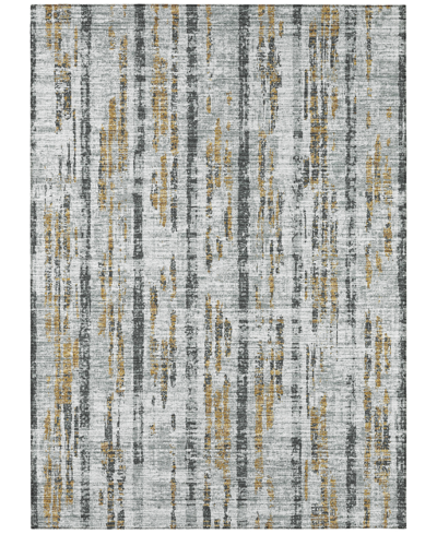 Addison Rylee Outdoor Washable Ary36 10' X 14' Area Rug In Silver