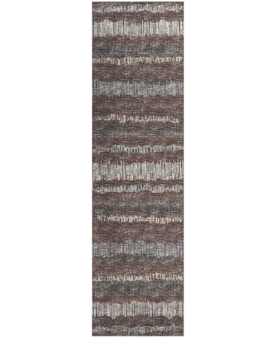 Addison Rylee Outdoor Washable Ary34 2'3" X 7'6" Runner Area Rug In Brown