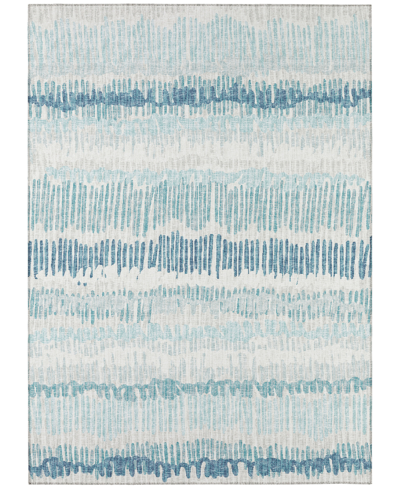 Addison Rylee Outdoor Washable Ary34 8' X 10' Area Rug In Blue