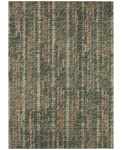 Addison Rylee Outdoor Washable Ary36 8' X 10' Area Rug In Green