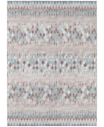 Addison Rylee Outdoor Washable Ary35 9' X 12' Area Rug In Blue