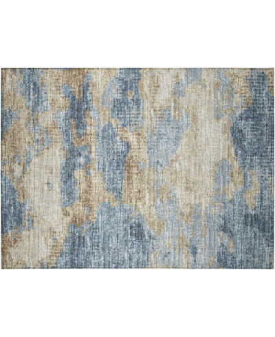 Addison Accord Outdoor Washable Aac36 1'8" X 2'6" Area Rug In Blue