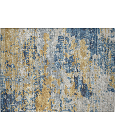 Addison Accord Outdoor Washable Aac34 1'8" X 2'6" Area Rug In Blue