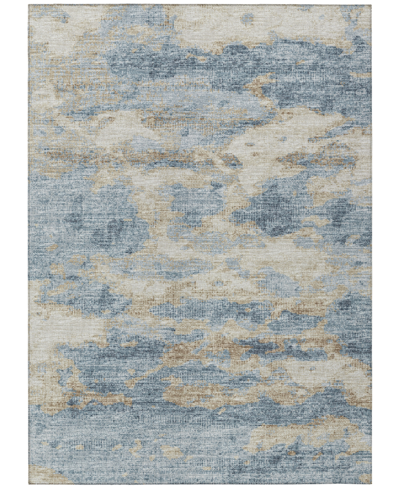 Addison Accord Outdoor Washable Aac36 3' X 5' Area Rug In Blue