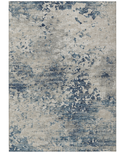 Addison Accord Outdoor Washable Aac35 3' X 5' Area Rug In Blue