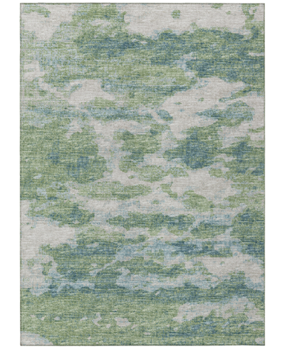 Addison Accord Outdoor Washable Aac36 5' X 7'6" Area Rug In Green