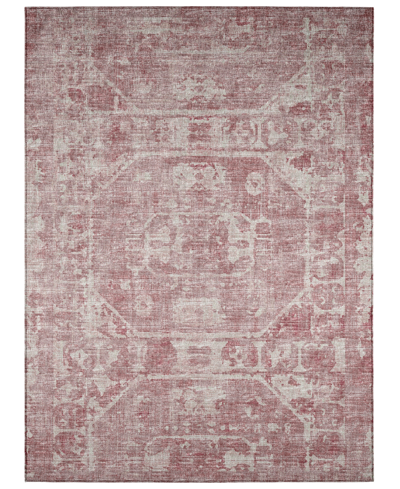 Addison Othello Outdoor Washable Aot32 3' X 5' Area Rug In Slate