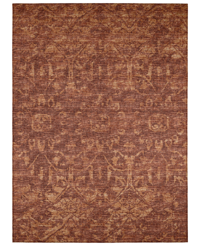 Addison Othello Outdoor Washable Aot31 8' X 10' Area Rug In Clay