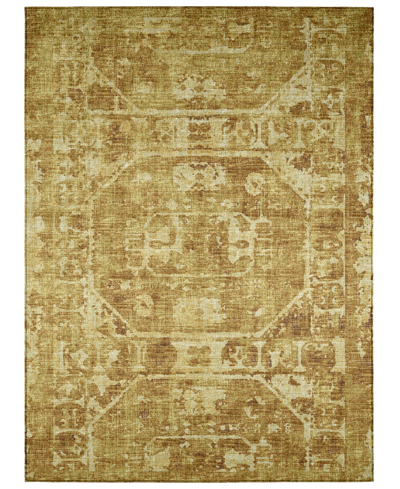 Addison Othello Outdoor Washable Aot32 8' X 10' Area Rug In Maize